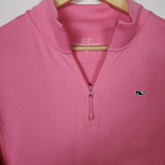 Vineyard Vines Pink Shep Quarter Zip Pullover M - Picture 5 of 9